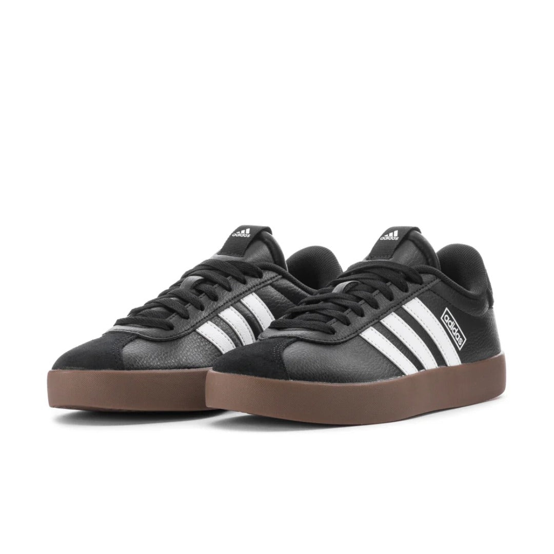 adidas Women’s VL Court 3.0 Black White Gum Sneakers