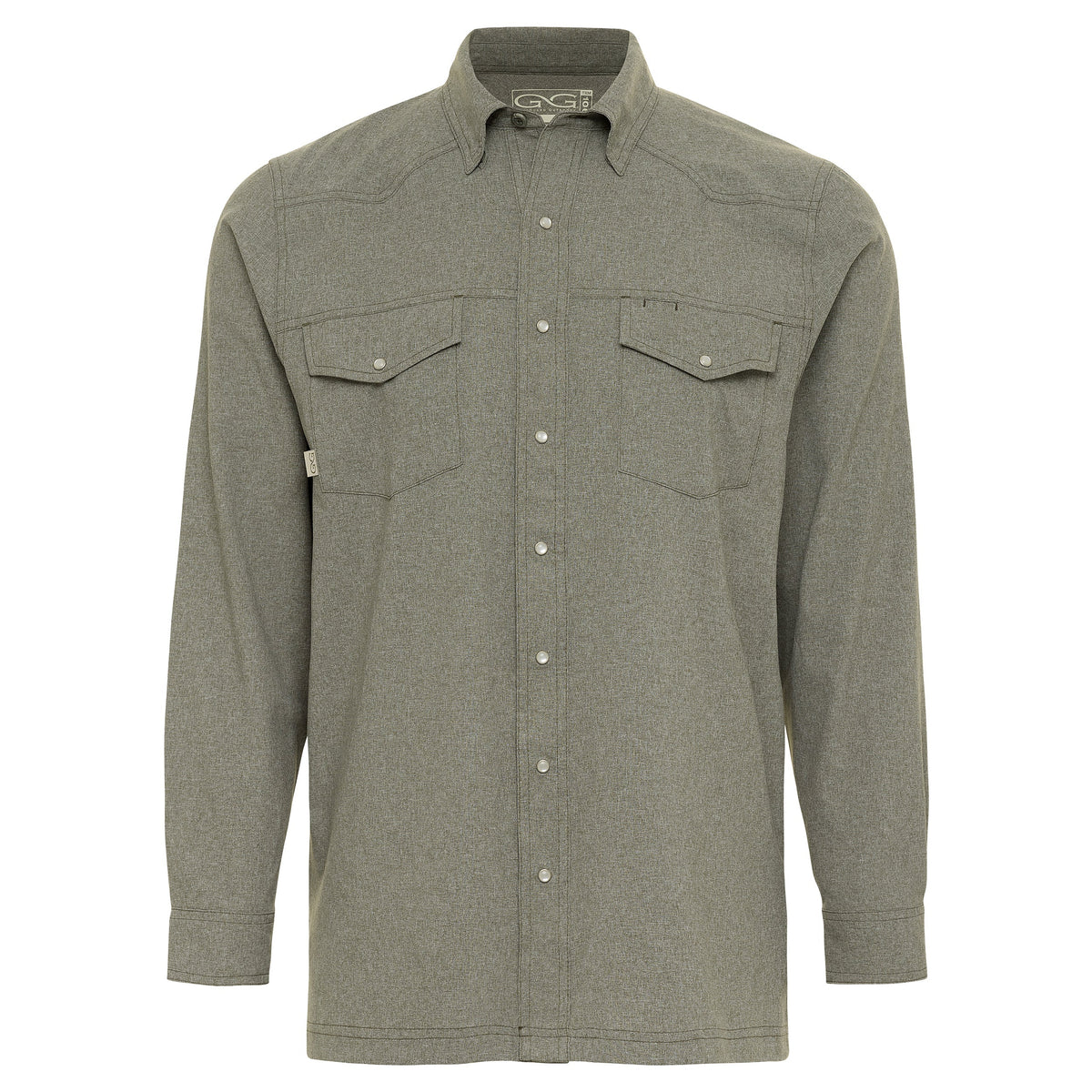 Agave Pearl Snap Long Sleeve Shirt Western Casual Style