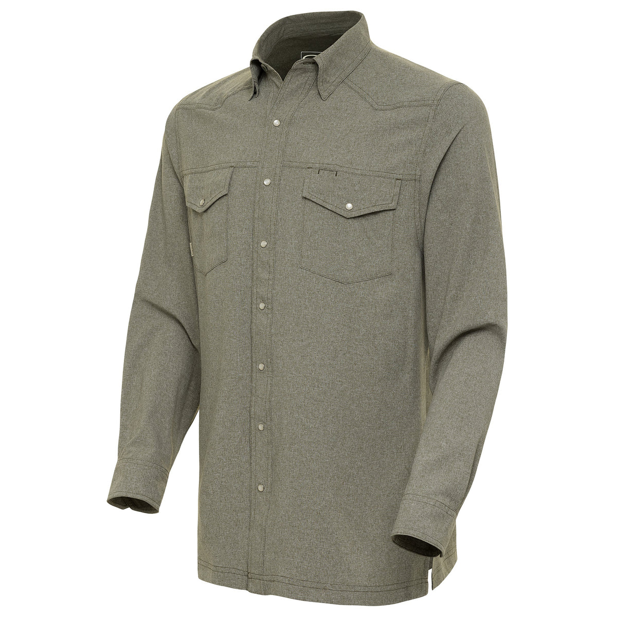 Agave Pearl Snap Long Sleeve Shirt Western Casual Style