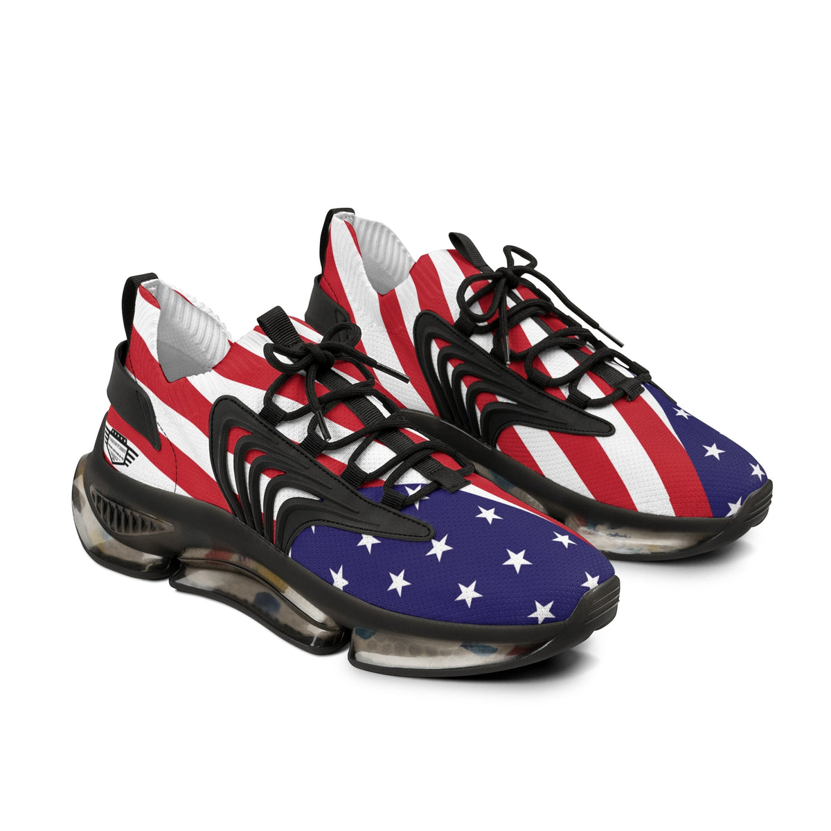 Men’s USA Flag Mesh Running Sneakers Sporty Casual Shoes