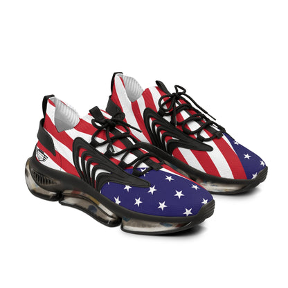 Men’s USA Flag Mesh Running Sneakers Sporty Casual Shoes