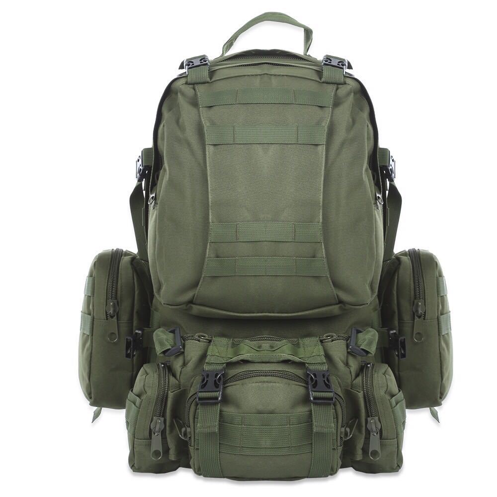 50L Molle Military Tactical Backpack Waterproof Outdoor Camping Rucksack