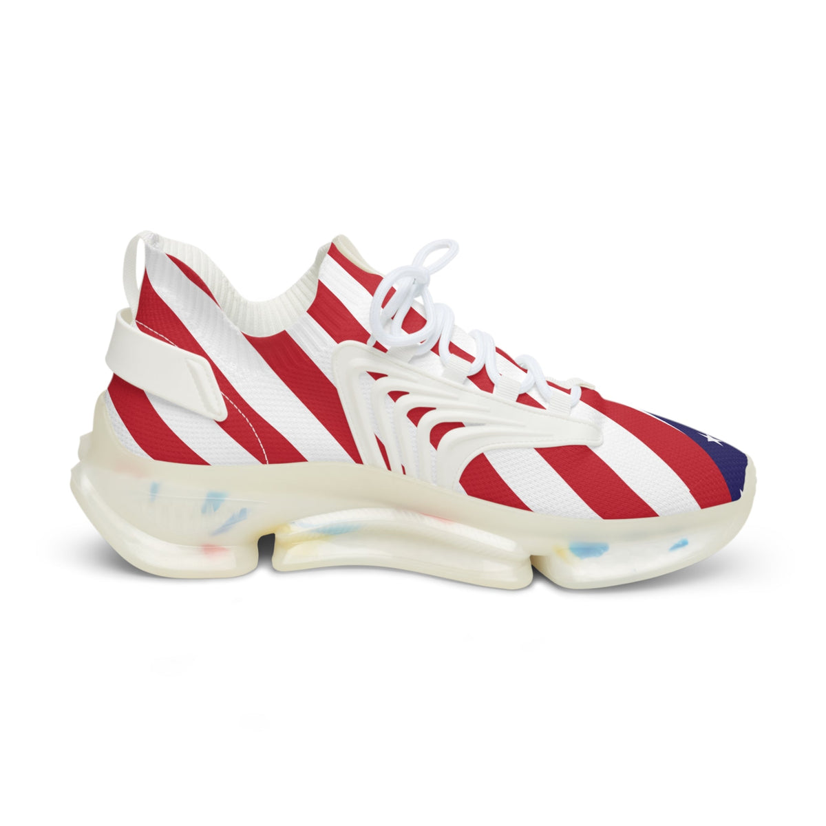 Men’s USA Flag Mesh Running Sneakers Sporty Casual Shoes