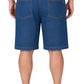 Men’s Pull On Stretch Denim Twill Shorts Elastic Waist