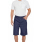 Men’s Pull On Stretch Denim Twill Shorts Elastic Waist