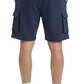 Men’s Fleece Cargo Shorts Elastic Waist Multi Pocket Sweatshorts