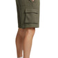 Men’s Fleece Cargo Shorts Elastic Waist Multi Pocket Sweatshorts