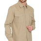 Men's Western Snap Button Shirt — Denim and Twill with Stitched Yoke
