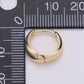 24K Gold Filled Huggie Hoop Earrings Minimalist Everyday Jewelry