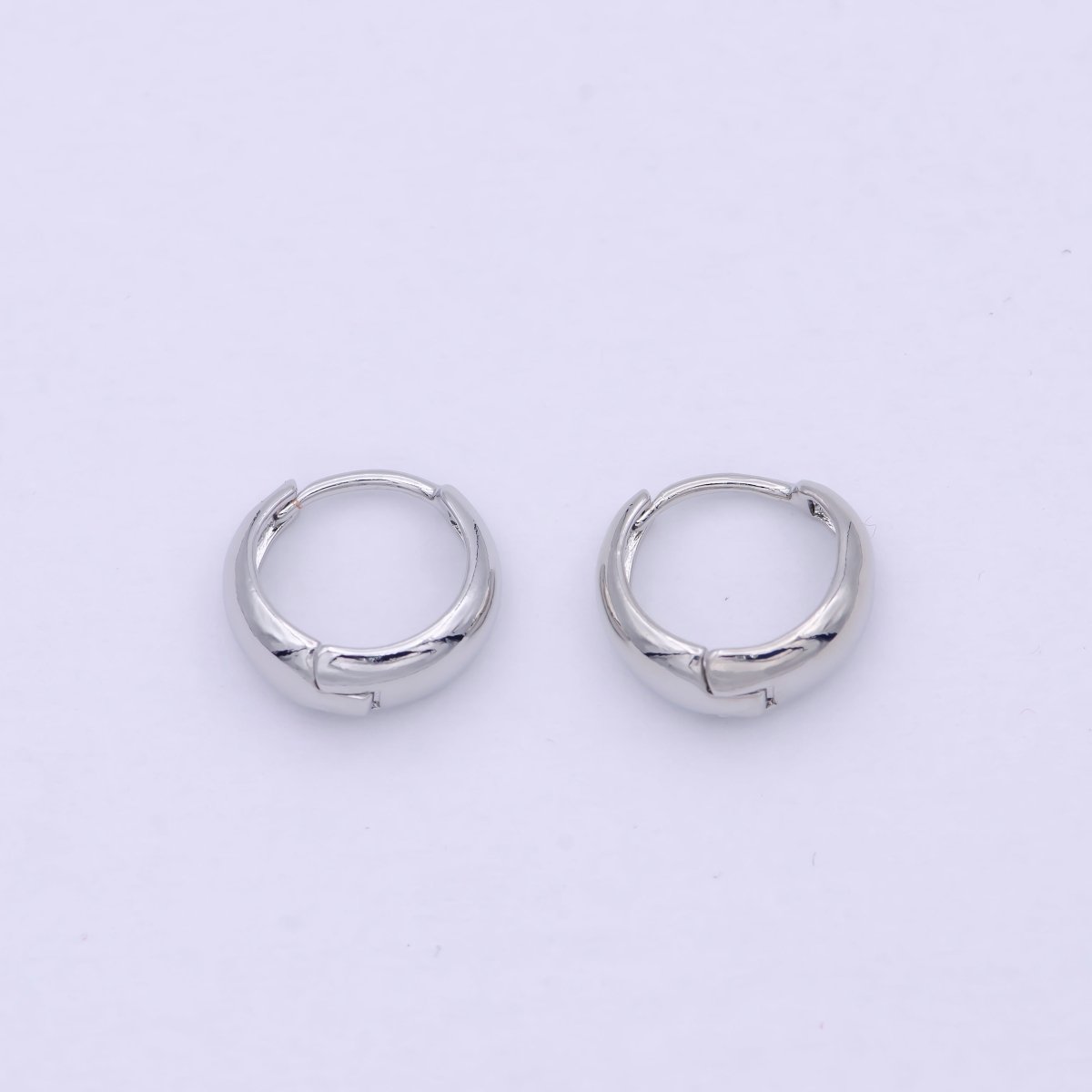 24K Gold Filled Huggie Hoop Earrings Minimalist Everyday Jewelry