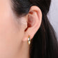 24K Gold Filled Huggie Hoop Earrings Minimalist Everyday Jewelry