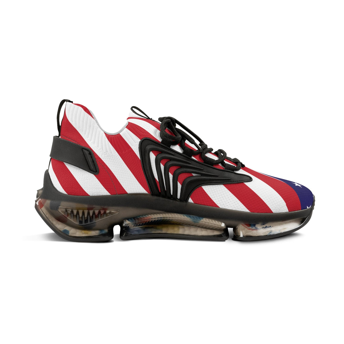 Men’s USA Flag Mesh Running Sneakers Sporty Casual Shoes