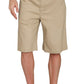 Men’s Pull On Stretch Denim Twill Shorts Elastic Waist
