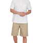 Men’s Pull On Stretch Denim Twill Shorts Elastic Waist