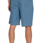 Men’s Pull On Stretch Denim Twill Shorts Elastic Waist