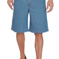 Men’s Pull On Stretch Denim Twill Shorts Elastic Waist
