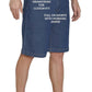 Men’s Pull On Stretch Denim Twill Shorts Elastic Waist