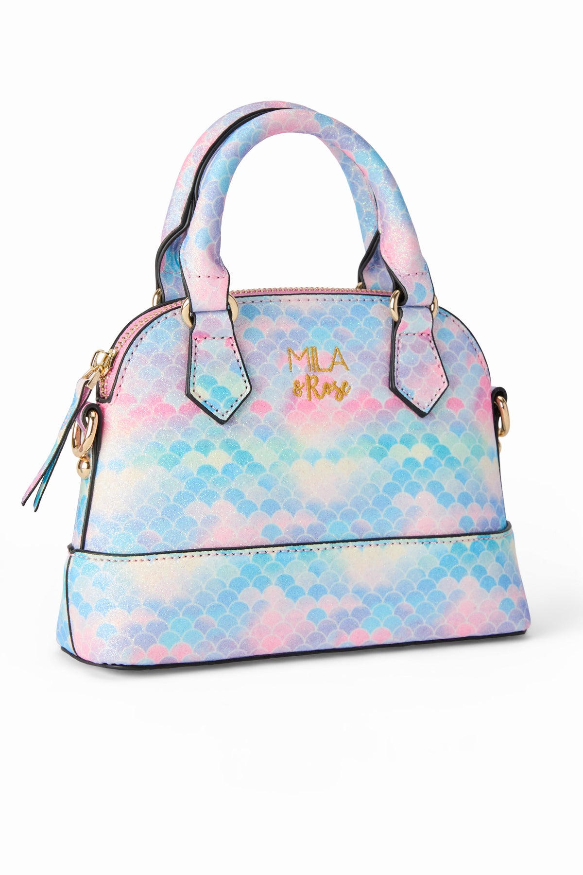 Mermaid Glitter Girls’ Crossbody Purse – Sparkly Kids Shoulder Bag