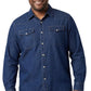 Men's Western Snap Button Shirt — Denim and Twill with Stitched Yoke