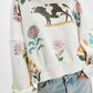 Women’s Printed Loose Hoodie Casual Autumn Winter Pullover Top