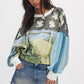 Women’s Printed Loose Hoodie Casual Autumn Winter Pullover Top