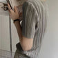 Women’s Pleated Short Sleeve Top Stylish Casual Fashion Shirt