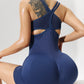 Women’s Seamless Sports Bodysuit Gym Jumpsuit Yoga Fitness Romper
