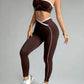 Women’s 2 Piece Seamless Yoga Set High Waist Leggings