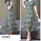 Women’s Summer Vintage Print Dress Loose Short Sleeve O Neck