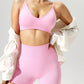 Women’s 2 Piece Seamless Sports Bra Shorts Workout Set