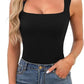 Women’s Square Neck Sleeveless Slim Fit Casual Fashion Tank