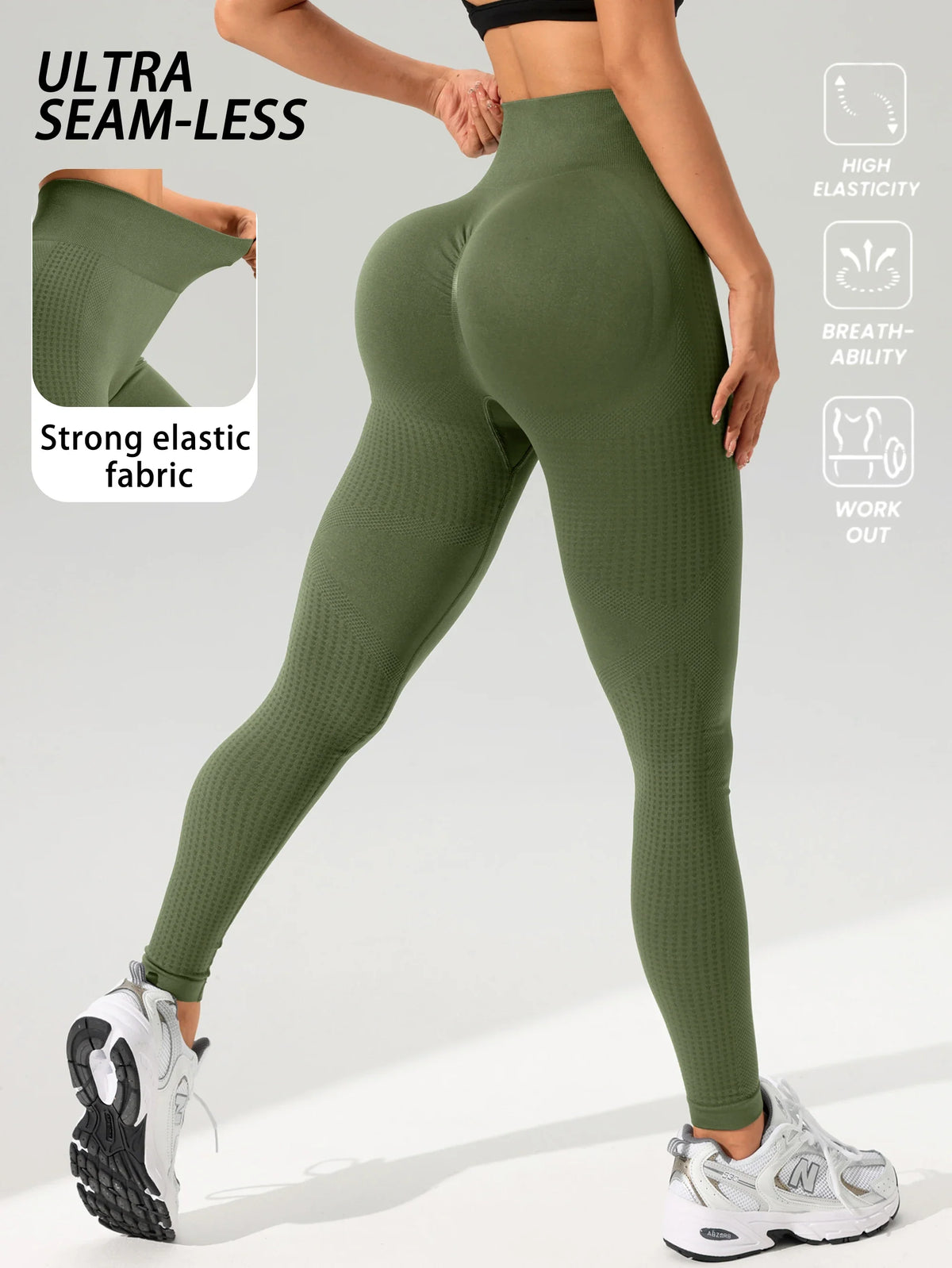Women’s Seamless Sports Leggings High Stretch Yoga Fitness Pants