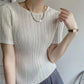 Women’s Pleated Short Sleeve Top Stylish Casual Fashion Shirt