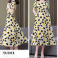 Women’s Summer Vintage Print Dress Loose Short Sleeve O Neck