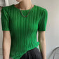 Women’s Pleated Short Sleeve Top Stylish Casual Fashion Shirt