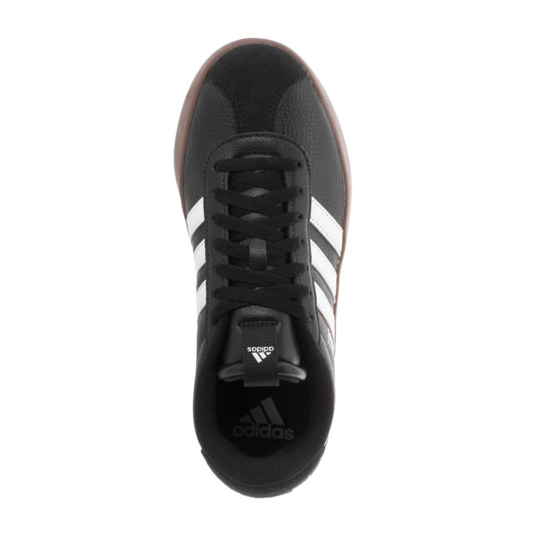 adidas Women’s VL Court 3.0 Black White Gum Sneakers