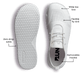 Barefoot Zero Drop Training Shoes White Wide Toe Box