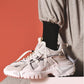 Men’s Chunky Platform Sneakers Height Increasing Casual Slip On Shoes