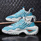 Men’s Chunky Platform Sneakers Height Increasing Casual Slip On Shoes