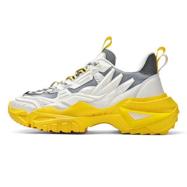 Men’s Chunky Platform Sneakers Height Increasing Casual Slip On Shoes