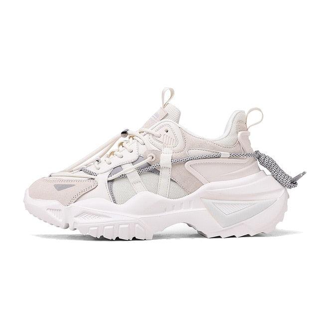 Men’s Chunky Platform Sneakers Height Increasing Casual Slip On Shoes