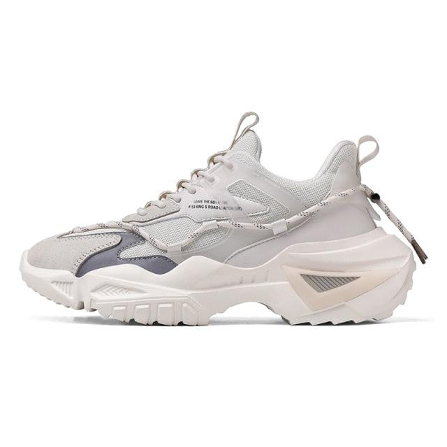 Men’s Chunky Platform Sneakers Height Increasing Casual Slip On Shoes
