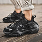 Men’s Chunky Platform Sneakers Height Increasing Casual Slip On Shoes