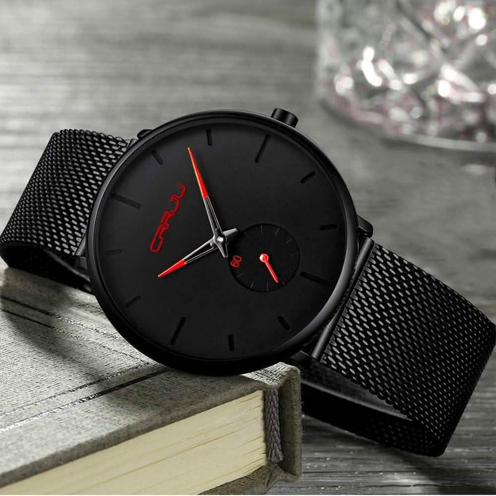 Men’s Ultra-Thin Minimalist Waterproof Wristwatch