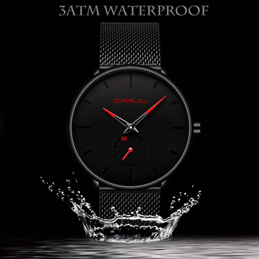 Men’s Ultra-Thin Minimalist Waterproof Wristwatch