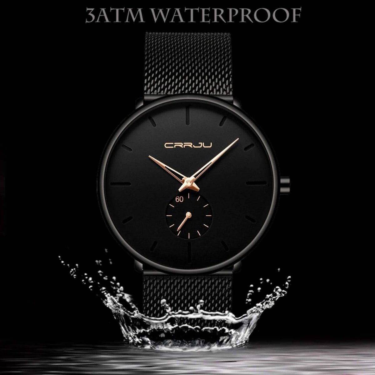 Men’s Ultra-Thin Minimalist Waterproof Wristwatch