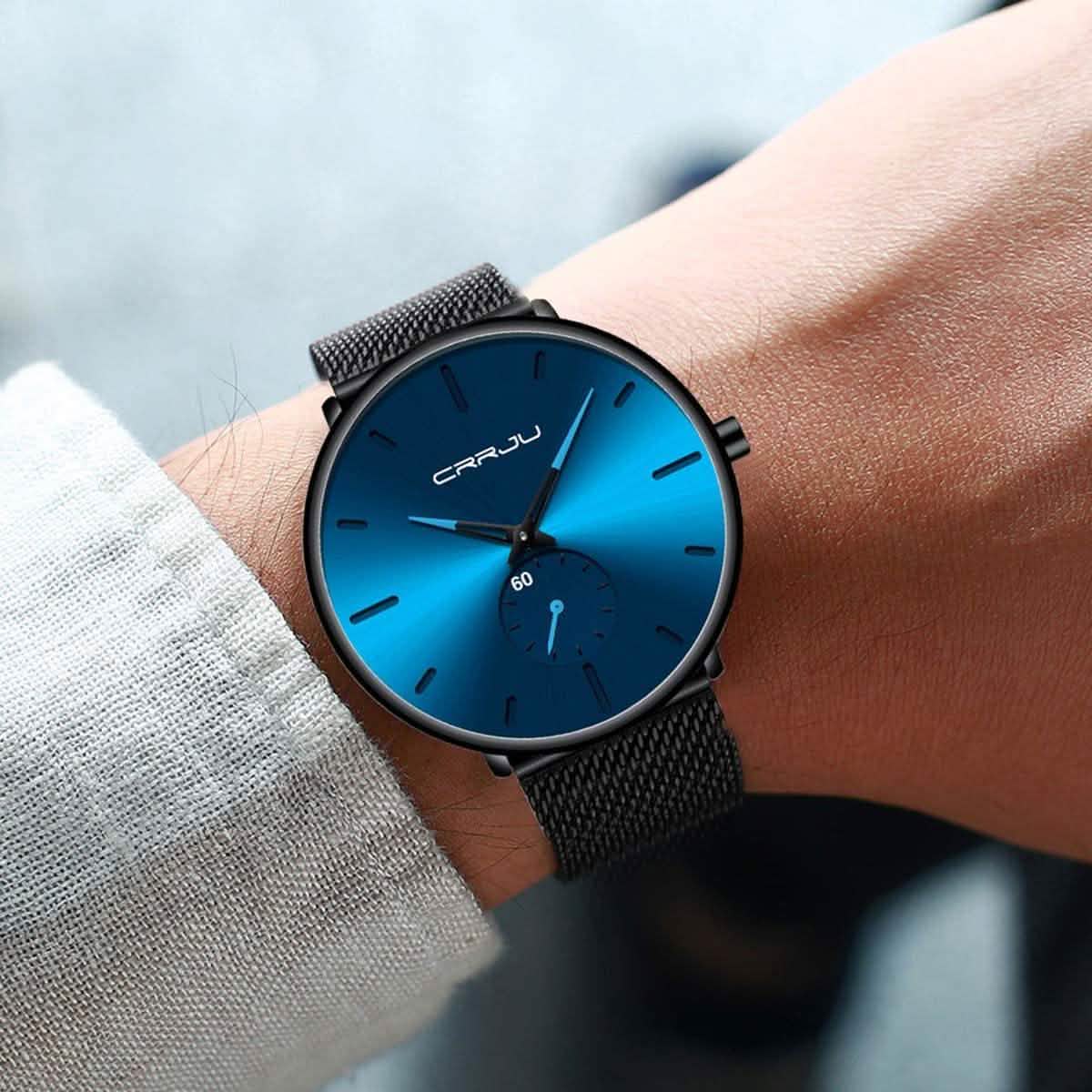 Men’s Ultra-Thin Minimalist Waterproof Wristwatch