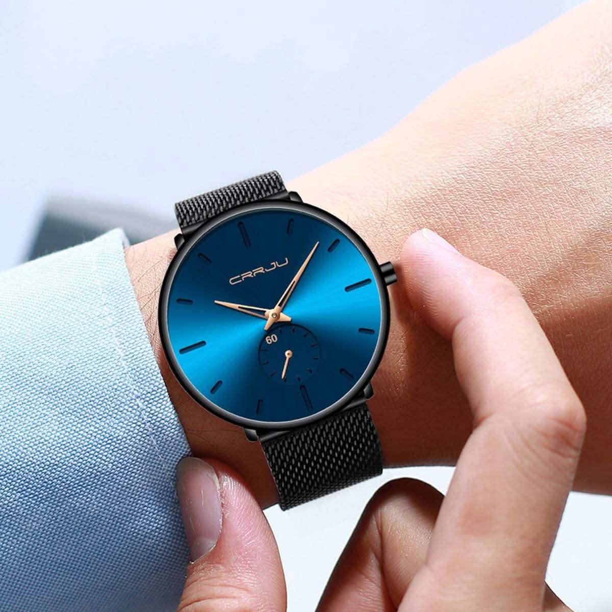 Men’s Ultra-Thin Minimalist Waterproof Wristwatch