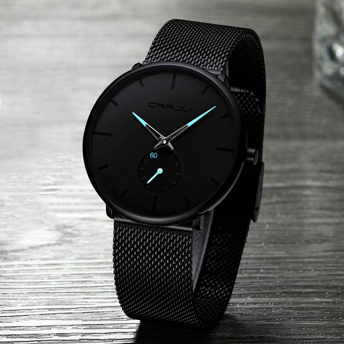 Men’s Ultra-Thin Minimalist Waterproof Wristwatch