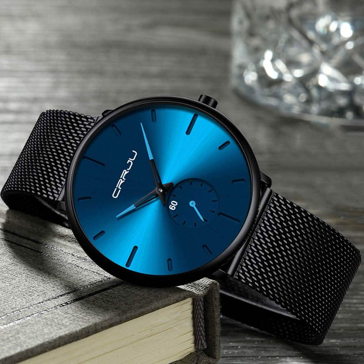 Men’s Ultra-Thin Minimalist Waterproof Wristwatch